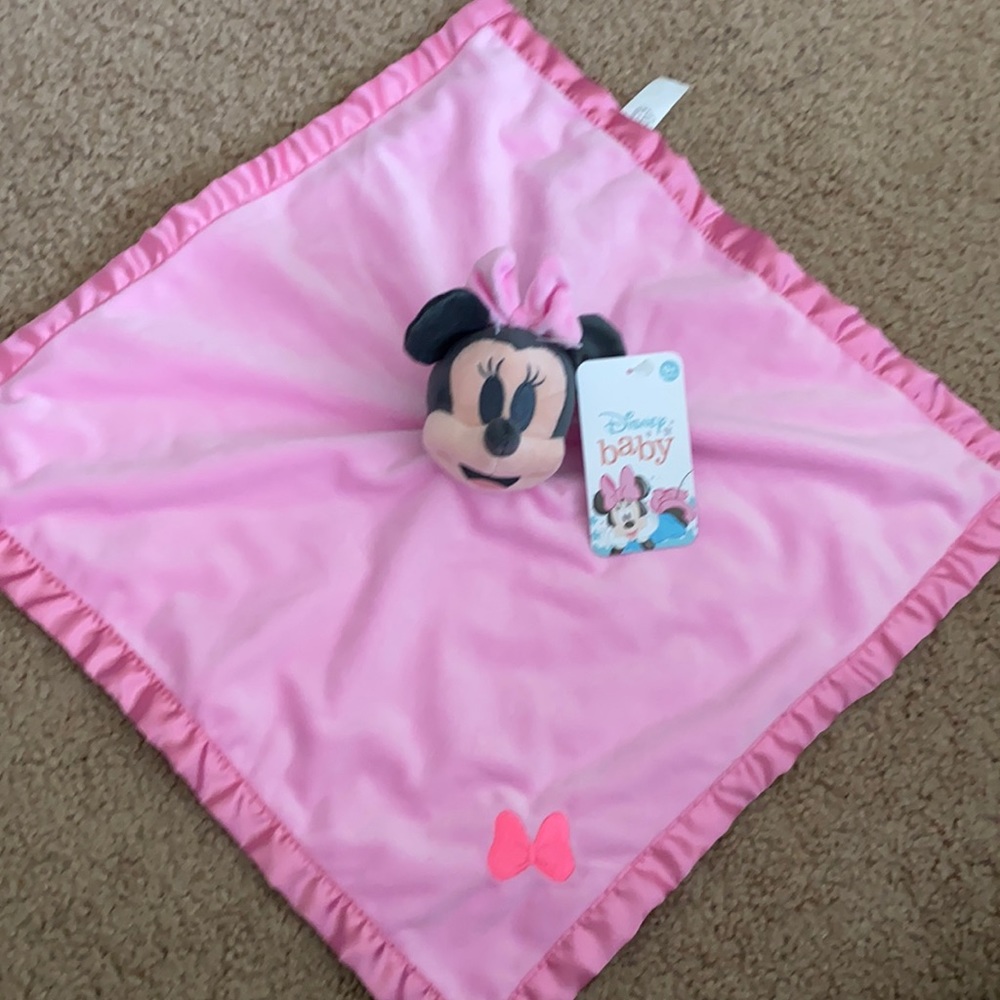 NWT Disney Baby Minnie Mouse Lovey Snuggle Blanket